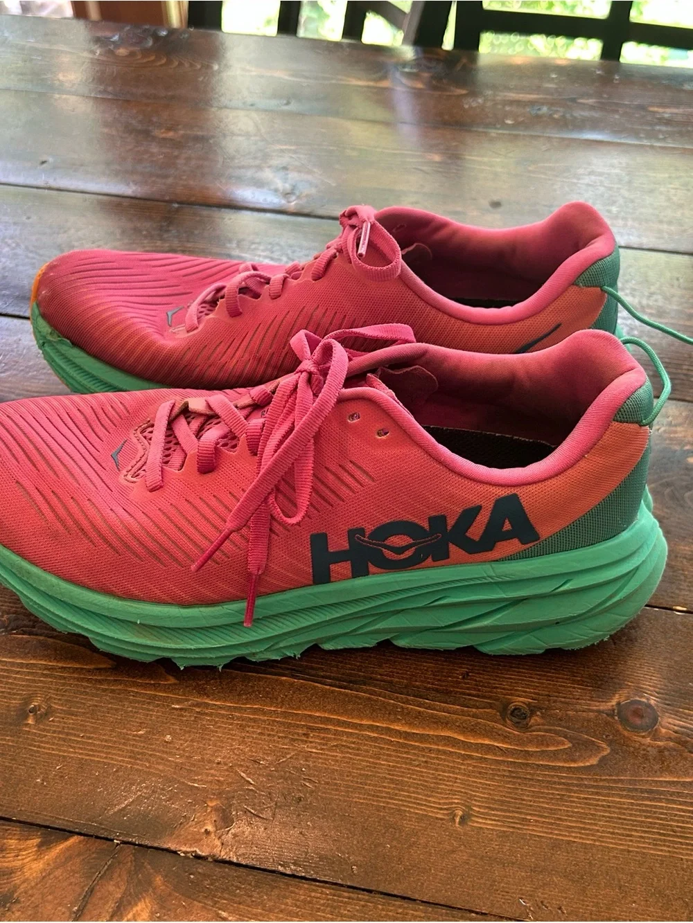Hoka One One Rincon 3 Shoes Womens 8 B Pink Running Comfort Walking Sneakers
